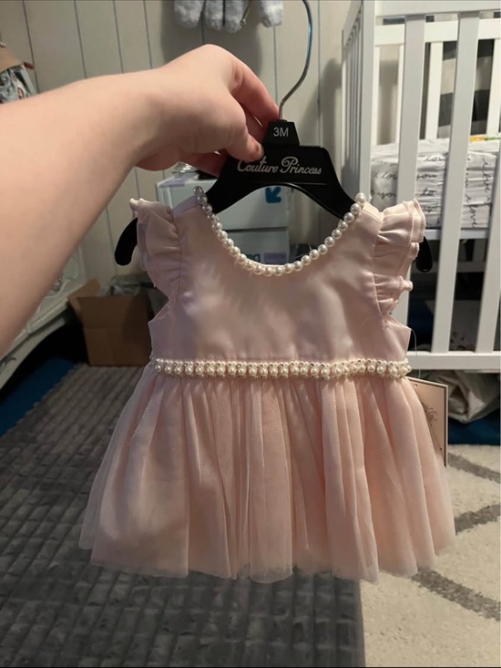 Juicy Couture Other - Juicy Couture Pink Pearl-Trim Tulle Party Dress